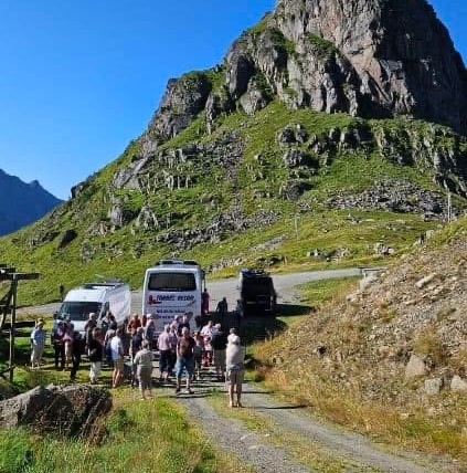 Förening som är ute på vår bussresa i vackra fjällen